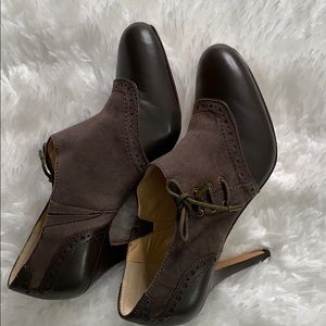 Joan & David Jeunice Suede-Leather Bootie